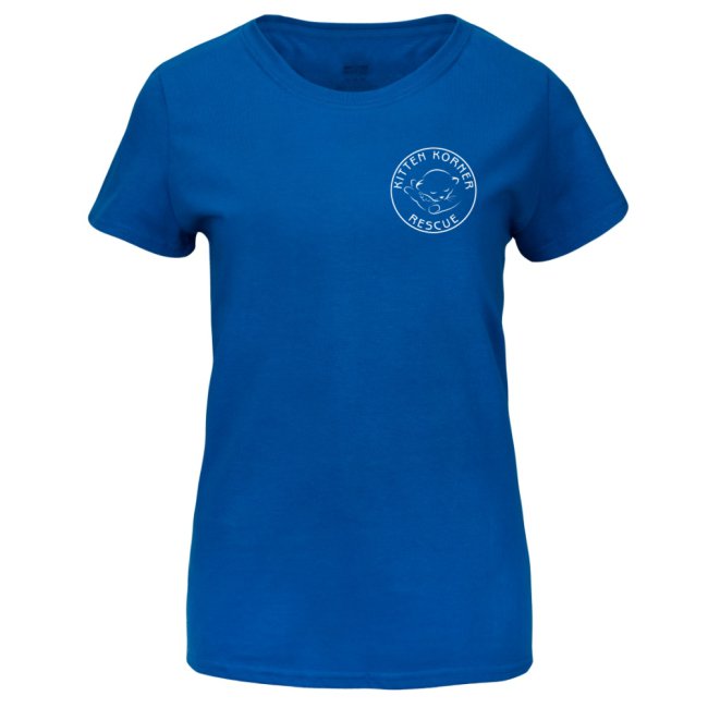 Women's Blue T-Shirt - Kitten Korner Rescue, Inc.